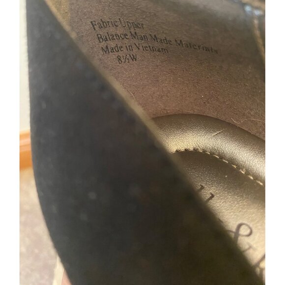 Kelly & Katie Womens Black Faux Suede Round Toe Pumps Size 8.5 W - Picture 8 of 9